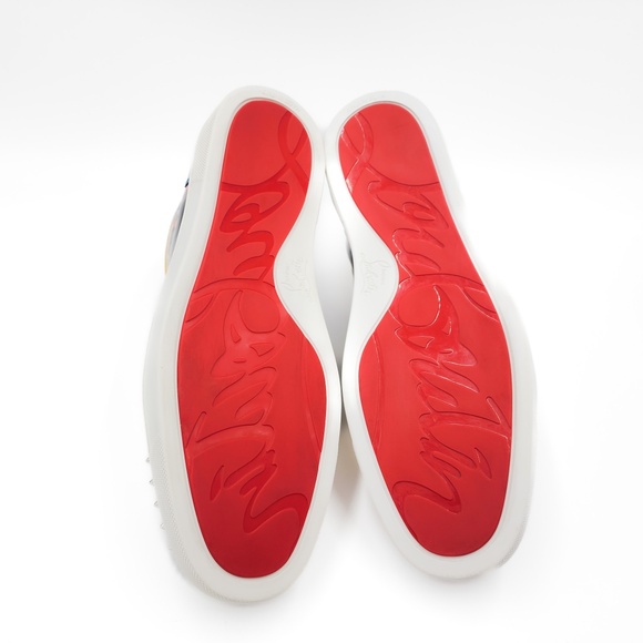 Christian Louboutin Louis Spiked Leather High-Top Sneakers Shoes EU 43.5 US 10.5 - Picture 12 of 12